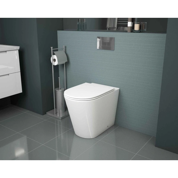 Приставной безободковый унитаз с сиденьем микролифт Grossman GR-PR4450S