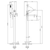 Смеситель для ванны Gessi Rettangolo K 53129#707 черный