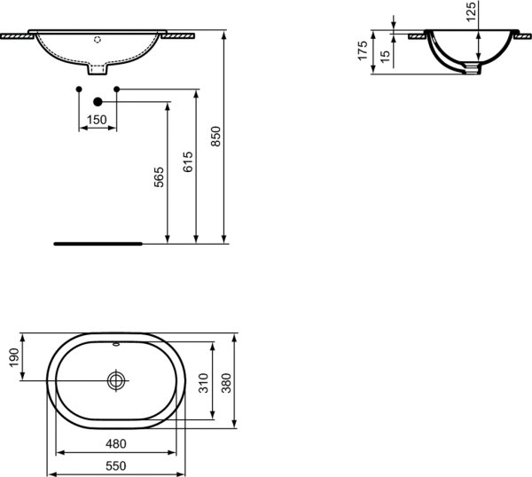 Раковина Ideal Standard Connect E504801