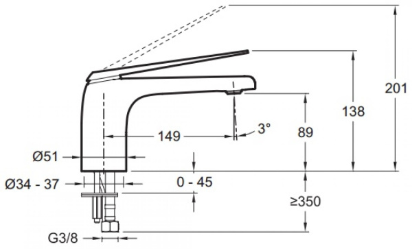 Смеситель для раковины Jacob Delafon Avid E97345-BN