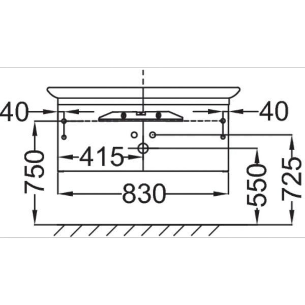 Тумба под раковину 85 см Jacob Delafon Presquile EB1100-M47 матовый оливковый
