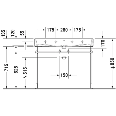Раковина 100x47 см Duravit Vero Air 2350100000