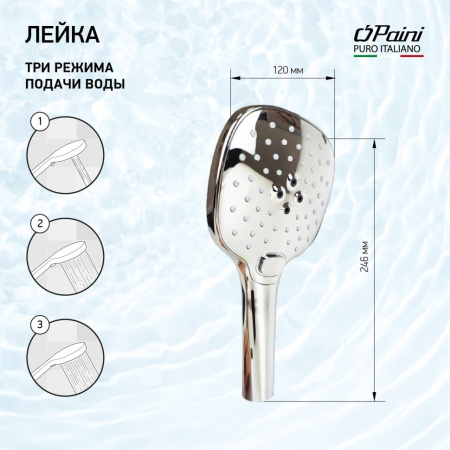 Душевая лейка Paini Pescara PSCR155F3D120