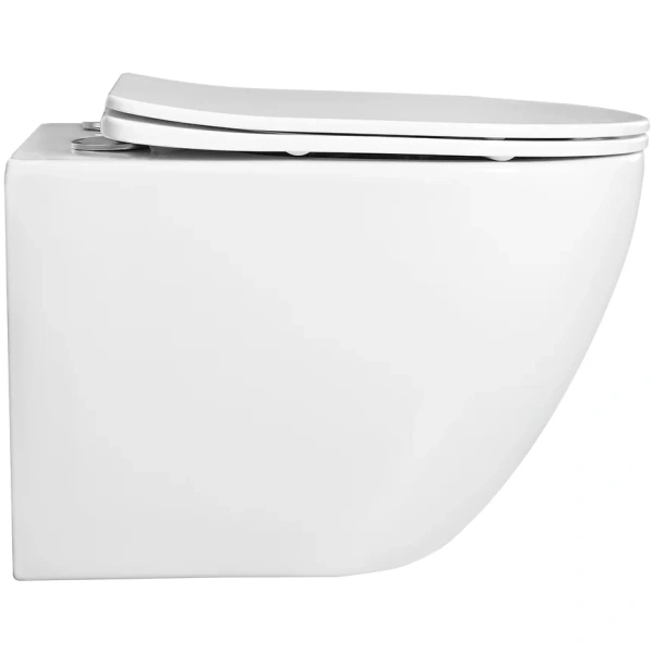 Унитаз подвесной Aquatek Европа AQ1900T-00 безободковый, торнадо, с сиденьем микролифт, белый