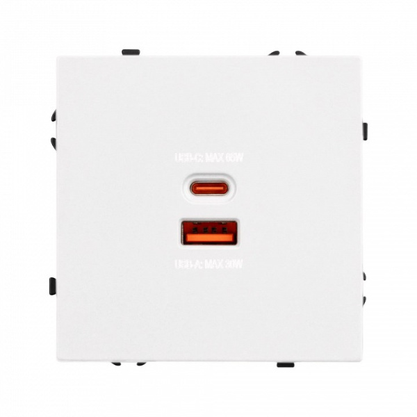 Розетка 2хUSB type A и C без рамки Arlight SCT 054316