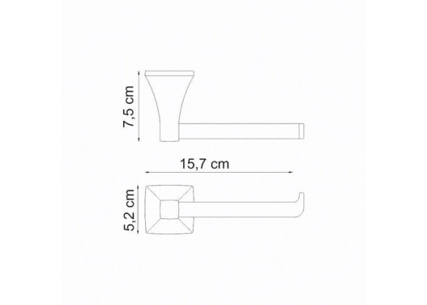 Держатель туалетной бумаги WasserKRAFT Wern K-2596