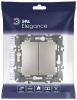 Переключатель перекрестный двухклавишный без рамки Эра Эра Elegance 14-1112-16