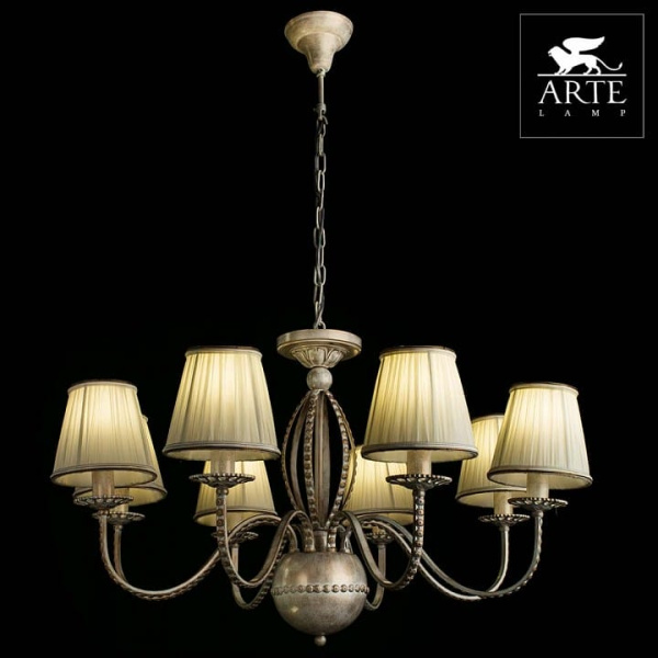 Подвесная люстра Arte Lamp Calamaro A2046LM-8WG