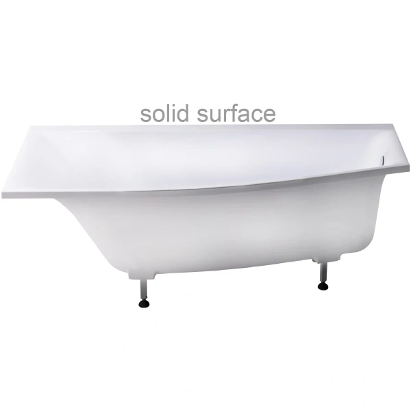 Ванна из литьевого мрамора Astra-Form Скат Solid Surface 01010082 170x75 см L, угловая, белый матовый
