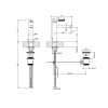 Смеситель для раковины Gessi Ingranaggio 63501#299 черный