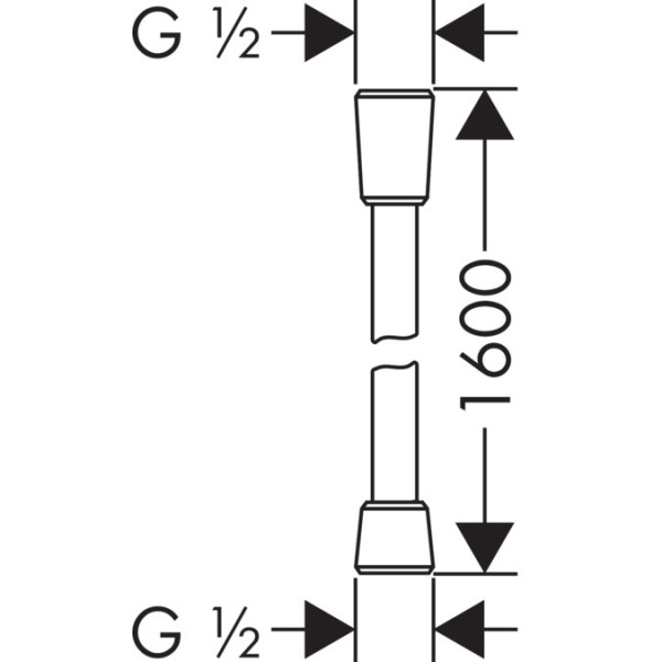 Шланговое подсоединение Grohe Relexa Plus 28626000, 1/2"-1/2"