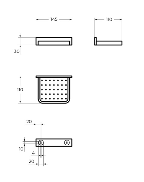 Мыльница Cezares Maxima CZR-F-8919