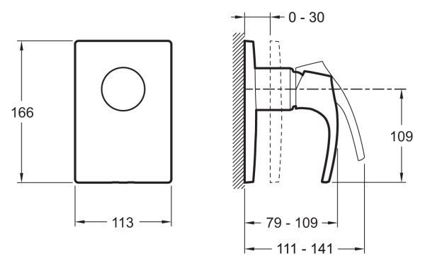 Смеситель Jacob Delafon Symbol E98712-CP