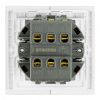 Переключатель двухклавишный без рамки Stekker Мия 50434