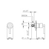 Смеситель для душа Nicolazzi Mac Kinley 05 3706EXTCR29M