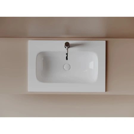 Раковина Ceramicanova Grace CN7031 71x45,7 см, накладная, белый