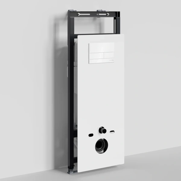 Инсталляция для унитаза WasserKRAFT Salm 27 27TLT.010.ME.WH.WH04 с кнопкой смыва, белый