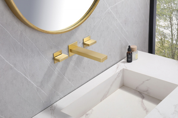 Смеситель для раковины Abber Daheim AF82122G золото