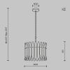 Подвесная люстра Maytoni Трепет MOD539PL-03MG