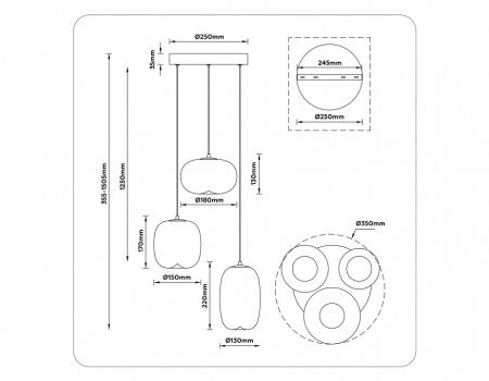 Подвесной светильник Ambrella Light LH LH11096