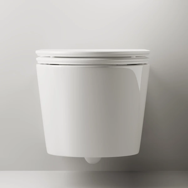 Унитаз подвесной Ceramica Nova Trend 111010S безободковый, с сиденьем микролифт, белый