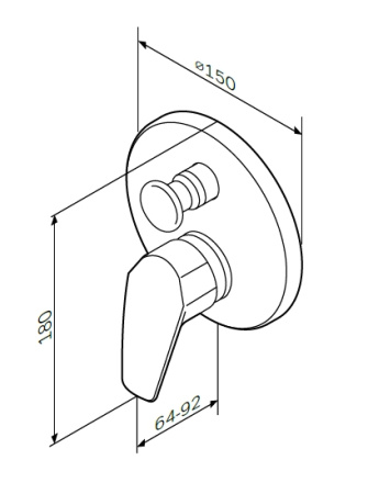 Смеситель для ванны AM.PM Gem F9085000