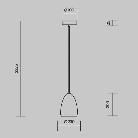 Подвесной светильник Maytoni Pilastro MOD430PL-01CM