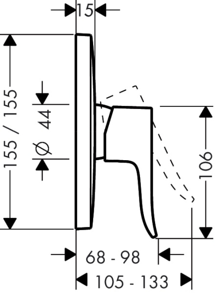 Смеситель для душа hansgrohe Metris 31456000