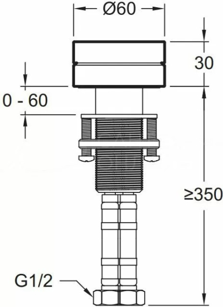 Вентиль Jacob Delafon Grands Boulevards E77963-8A-CP