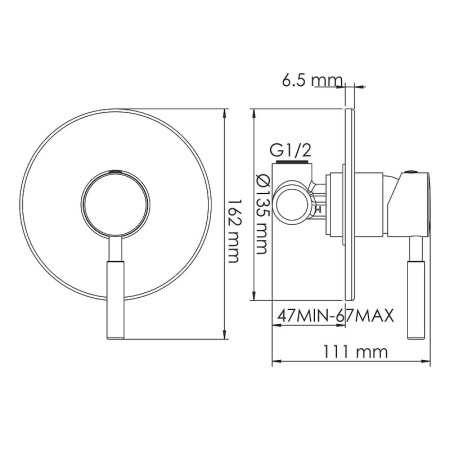 Смеситель для раковины WasserKRAFT Wern A42583 никель