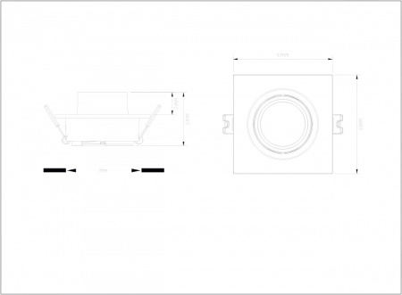 Встраиваемый светильник Denkirs Rond DK3121-WH