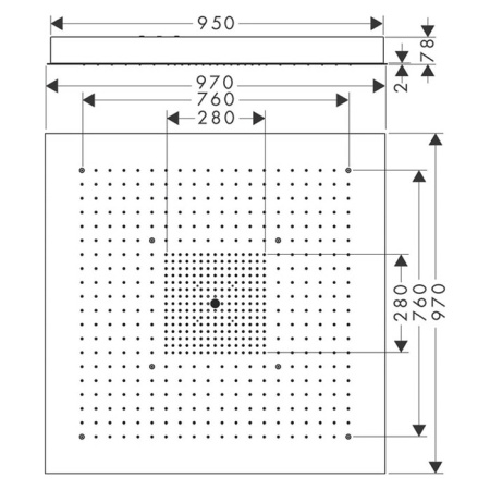 Верхний душ Axor ShowerSolutions 10621800