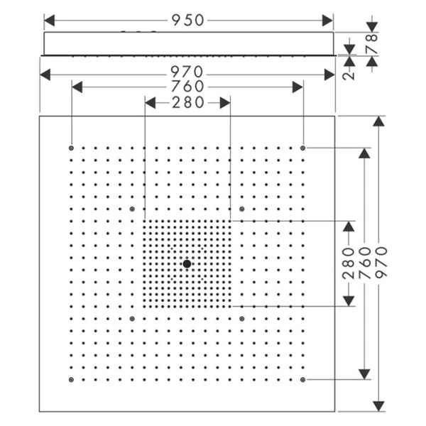 Верхний душ Axor ShowerSolutions 10621800