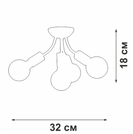 Потолочная люстра Vitaluce V3927 V3927-0/4PL