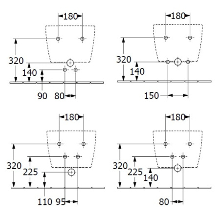 Подвесное биде Villeroy&Boch Antao 541100RW альпийский белый