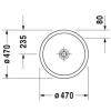 Раковина 47 см Duravit Starck 1 0386470028