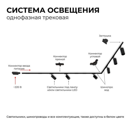 Соединитель гибкий для треков Apeyron Electrics  09-129