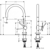 Смеситель для кухни hansgrohe Talis M54 220 1jet 72804000
