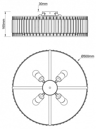 Накладной светильник Escada Unona 2116/4