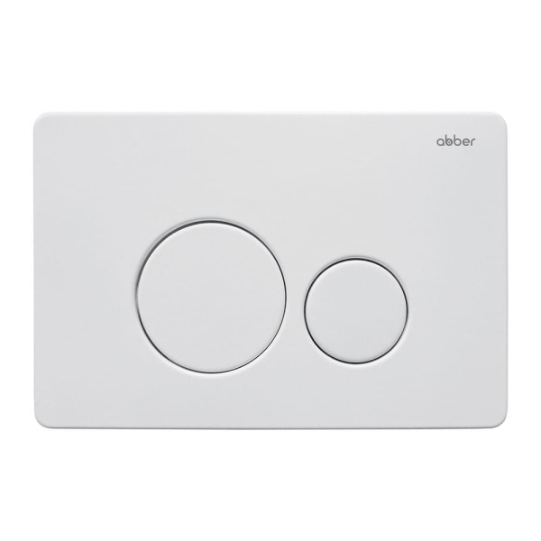 Комплект унитаза с инсталляцией Abber Rechteck AC1201-AC0105-AC0121MW с белой матовой клавишей