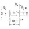 Раковина 43x30 см Duravit ME by Starck 0723430000