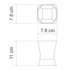 Ампер (Amper) K-5428N Стакан для зубных щеток