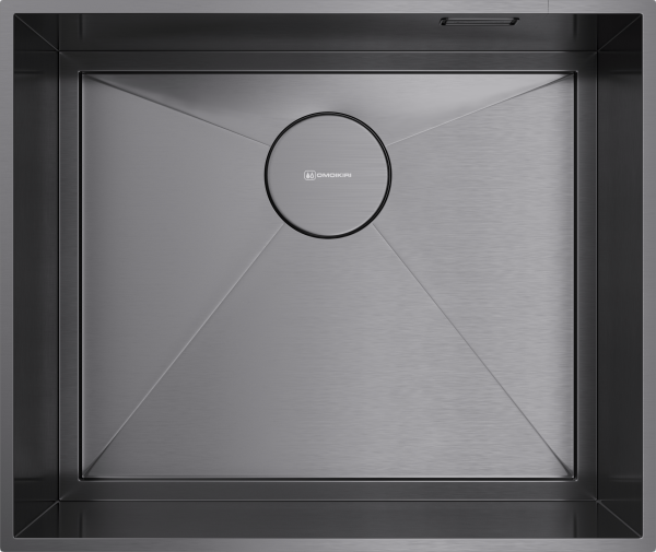 Кухонная мойка Omoikiri Kasen 53-26-INT 4993496 вороненая сталь