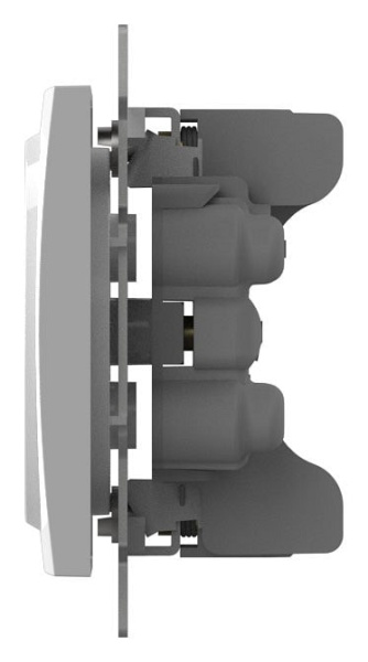 Розетка двойная без заземления без рамки Elbi Eleсtriс Zena Vega 609-015600-908