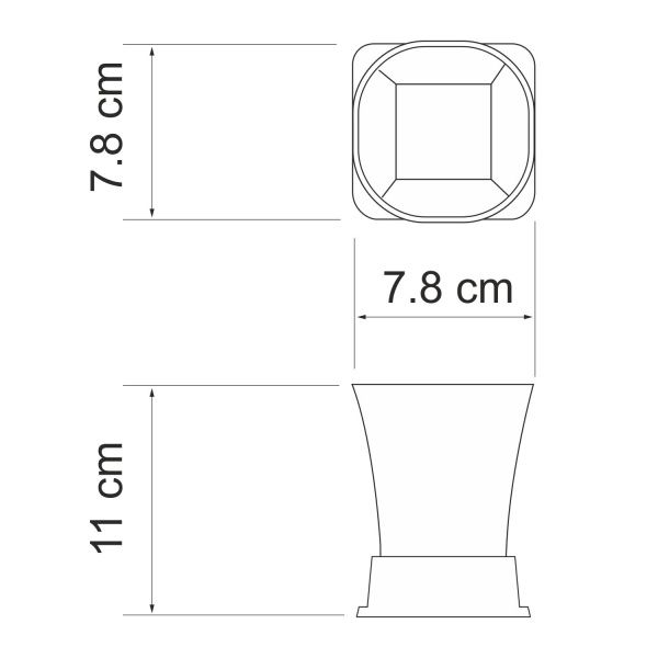 Ампер (Amper) K-5428N Стакан для зубных щеток