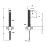 Смеситель для раковины Gessi 316 54409#239 нержавейка