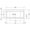Акриловая ванна 190x90 см Duravit Vero 700136000000000