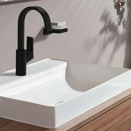 Смеситель для раковины hansgrohe Vivenis 75032670 матовый черный
