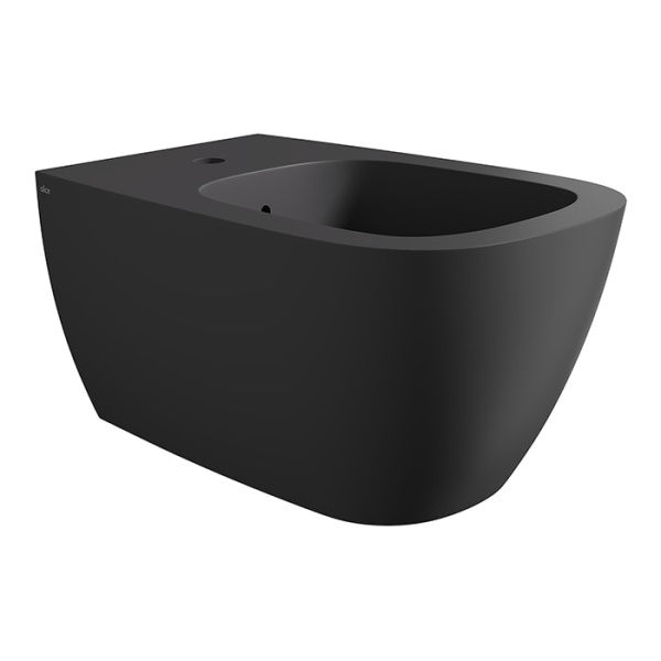 Подвесное биде Alice Wunder 45010108SET с набором для крепления чёрный матовый