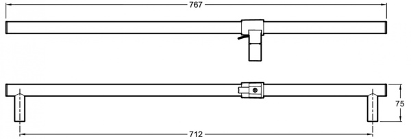 Душевая штанга Jacob Delafon Eo E8524-BN